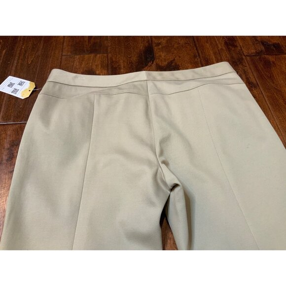 Elie Tahari Tan Straight Leg Khaki Dress Pants, Size 14 - Picture 7 of 8